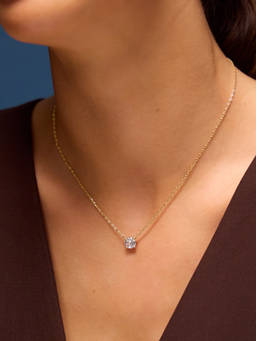 Accessorize London - 14k Gold-Plated White Cubic Zirconia Pendant Necklace