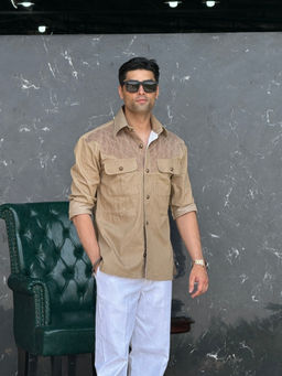 Dressjet - Beige Comfort Casual Shirt