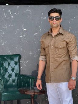 Dressjet - Brown Comfort Casual Shirt