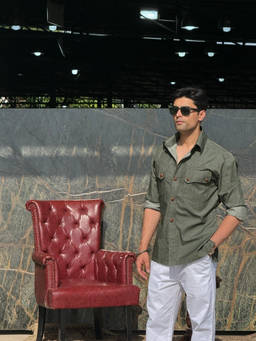 Dressjet - Green Comfort Casual Shirt