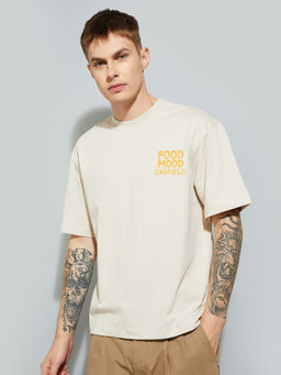 max - Beige Garfield Printed T-shirt
