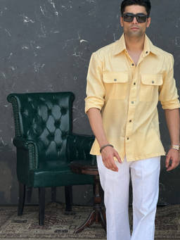 Dressjet - Yellow Comfort Casual Shirt