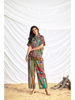 BulBul - Kate Multi-Color Chanderi Co-Ord (Set of 2)