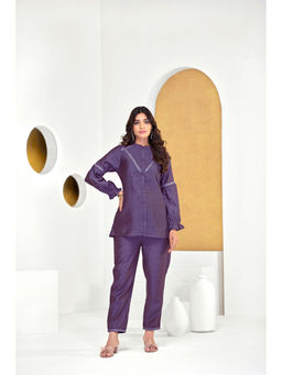 BulBul - Mahi Purple Co-Ord (Set of 2)