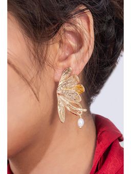 MINJI AND CO. - Mother Of Pearl Statement Drop Earrings