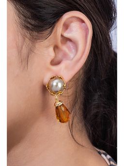 MINJI AND CO. - Modern Coloured Stones Drop Earrings