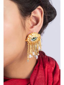MINJI AND CO. - Mother Of Pearl Statement Drop Earrings