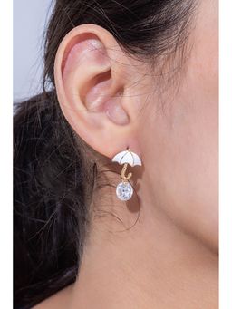 MINJI AND CO. - Classic Stud Gold Plated Brass Refined Look Studs Earrings