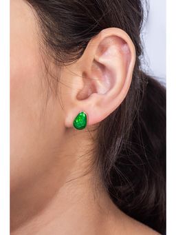 MINJI AND CO. - Mother Of Pearl Statement Studs Earrings