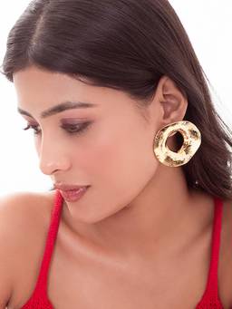 MINJI AND CO. - Gold Plated Brass Drop Earrings