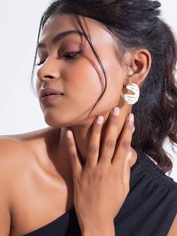MINJI AND CO. - Gold Plated Brass Drop Earrings