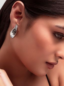 MINJI AND CO. - Crystal Dropped Teardrop Gold Plated Brass Drop Earrings