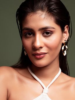 MINJI AND CO. - Gold Plated Brass Drop Earrings