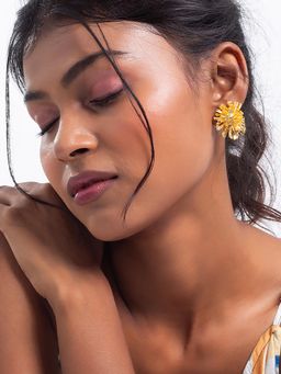 MINJI AND CO. - Gold Plated Brass Drop Earrings