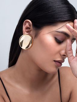MINJI AND CO. - Gold Plated Brass Drop Earrings
