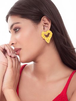 MINJI AND CO. - Gold Plated Brass Drop Earrings