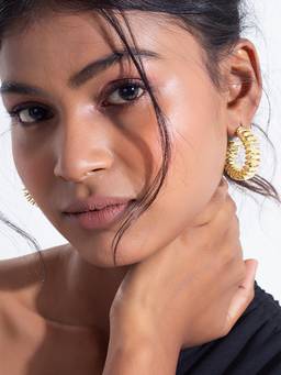 MINJI AND CO. - Gold Plated Brass Hoop Earring