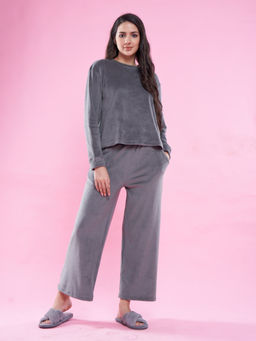 July Nightwear - Women Grey T-Shirt and Pyjama (Set of 2)