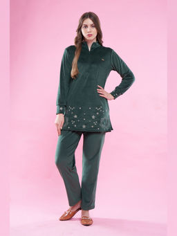 July Nightwear - Women Green Top and Pyjama (Set of 2)
