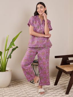 July Nightwear - Women Pink Top and Pyjama (Set of 2)