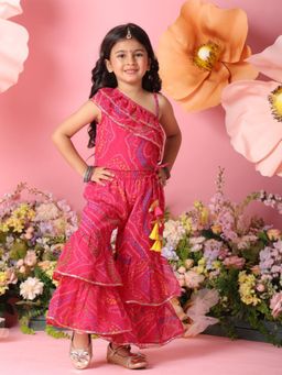 SAKA DESIGNS - Pink Printed Regular Fit Co-Ord Set