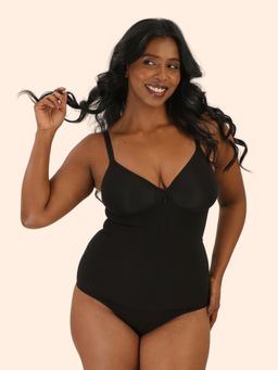 Underneat - Women Seamless Stretchable Full Body Shaper with Front Zip