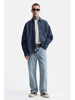 Snitch - Light Blue Washed Straight Casual Jeans for Men