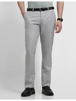Arrow - Men Checked Tapered Fit Trousers