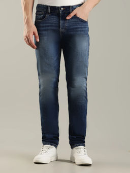 Tommy Hilfiger - Mid-Wash Slim Fit Mid Rise Jeans