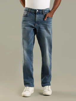 Tommy Hilfiger - Mid-Wash Slim Fit Mid Rise Jeans