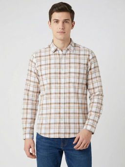 Wrangler - Multi-Color Pure Cotton Full Sleeves Regular Fit Checks Shirts