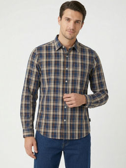 Wrangler - Multi-Color Pure Cotton Full Sleeves Regular Fit Checks Shirts