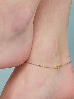Zavya - Sleek Triple Tone 925 Silver Anklet