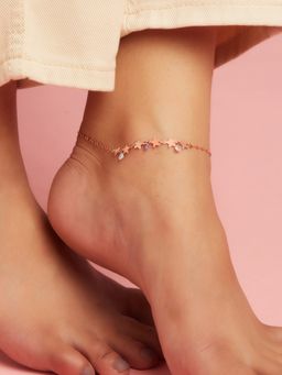 Zavya - Star Colors 925 Sterling Silver Anklet