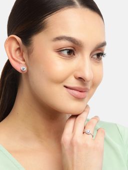 Zavya - Alexis Solitaire Date Night 925 Sterling Silver Combo