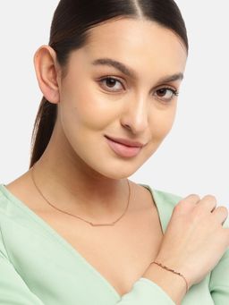 Zavya - Rose Gold 925 Sterling Silver Jewellery Set