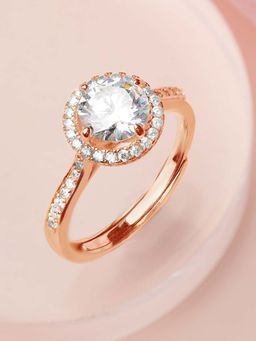 Zavya - Merilyn Monroe 925 Silver Ring In Rose Gold Arundhati Chatterjee X Adjustable