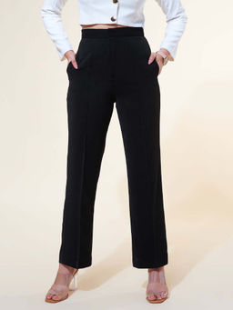 Jaey - Women Black Pintuck Trouser