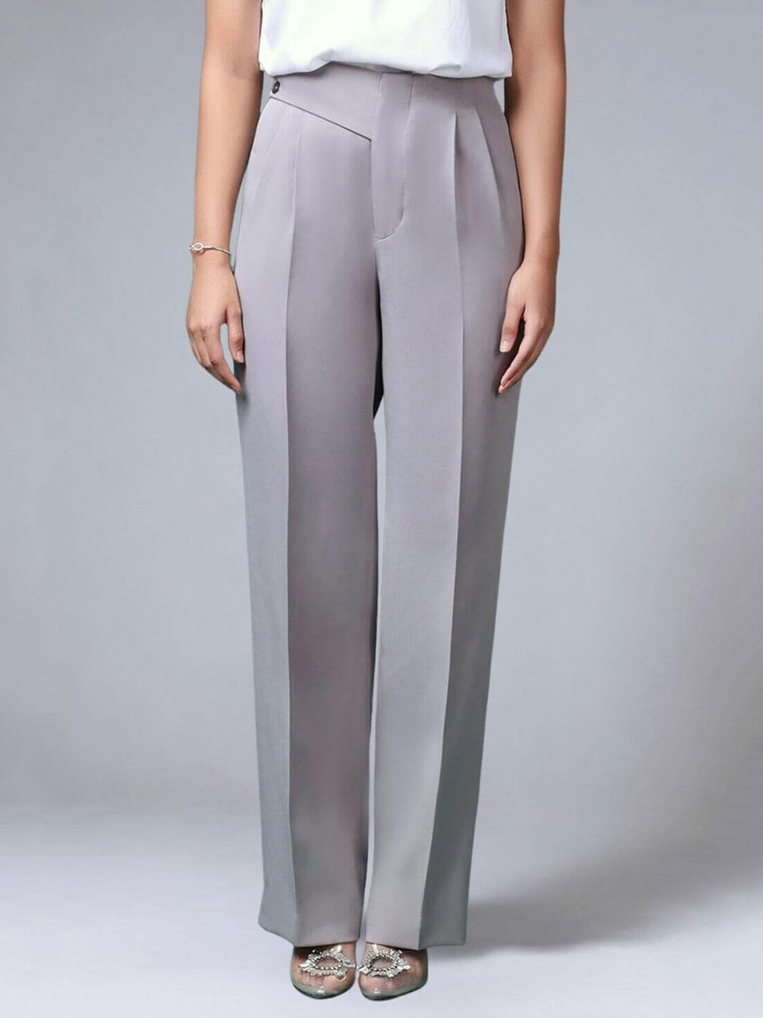 Cliche EX WIDE TROUSERS 〔GRAY〕 CLICHÉ EX WIDE TROUSERS GRAY