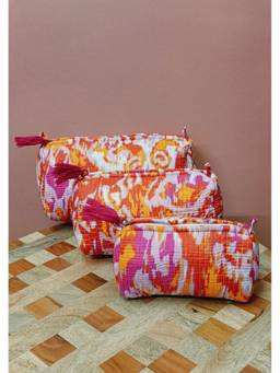 House of Gulab - Multi-Color Waterproof Lining Cosmetic Pouch