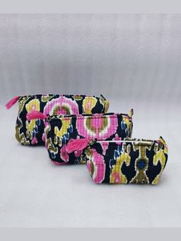 House of Gulab - Multi-Color Waterproof Lining Cosmetic Pouch