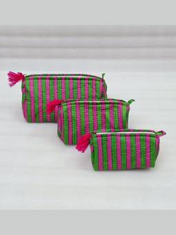 House of Gulab - Grey Waterproof Lining Cosmetic Pouch