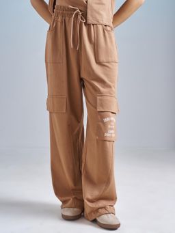 TOKYO TALKIES - Women Brown High Rise Cargo