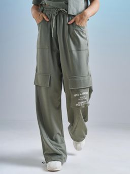 TOKYO TALKIES - Women Green High Rise Cargo