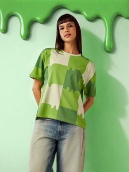 LOTTO - Neon Green Burn T-Shirt for Women