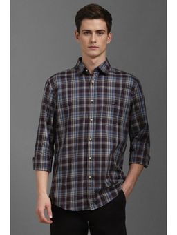 Louis Philippe - Men Multi Slim Fit Check Full Sleeves Casual Shirt