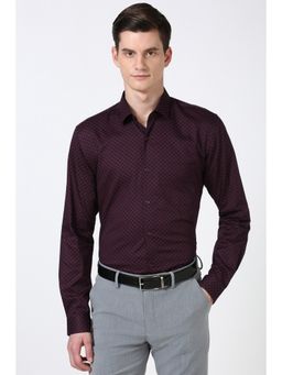 Peter England - Men Purple Regular Fit Formal Shirt