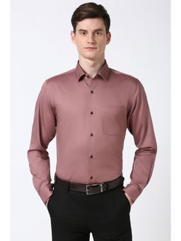 Peter England - Men Pink Slim Fit Formal Shirt
