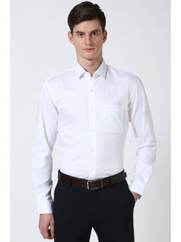 Peter England - Men White Slim Fit Formal Shirt