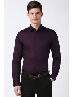 Peter England - Men Purple Slim Fit Formal Shirt